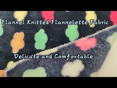 Bonded Knitted Flannelette Fabric 100% Polyester 260 GSM
