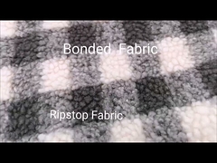 Kintted Ripstop Bonded Fabric Breathable For Winter Jacket